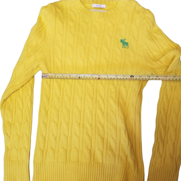 Abercrombie & fitch  - sweater yellow. Medium - Picture 7 of 8